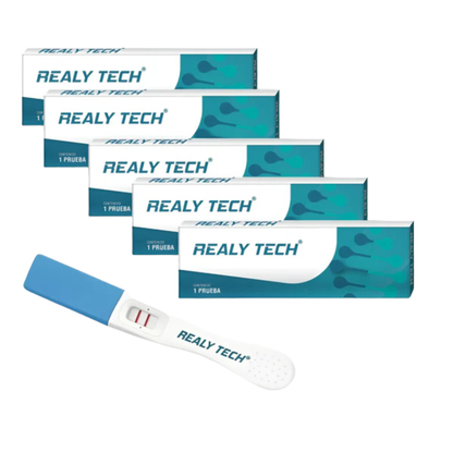 Prueba Rápida De Embarazo Realy Tech Con 5 Pz