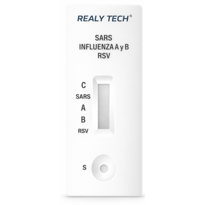 Prueba Rápida 4 en 1 Realy Tech Influenza A+B + Covid-19 + RSV  Con 5 Pruebas
