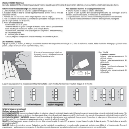 Prueba VIH Cuarta Generación Realy Tech Con 1 Pz