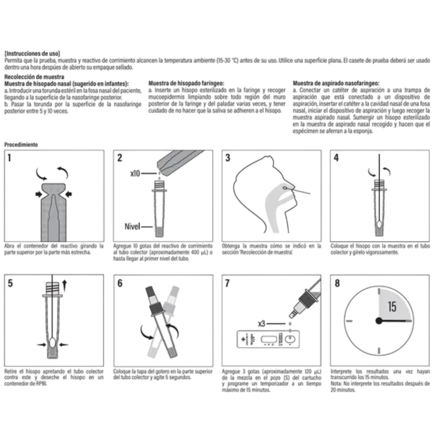 Prueba Rápida 4 en 1 Realy Tech Influenza A+B + Covid-19 + RSV  Con 25 Pruebas