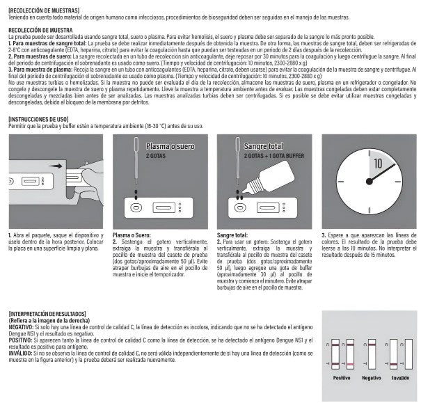 PRUEBA DENGUE REALY TECH CAJA CON 25 PRUEBAS