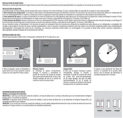 PRUEBA DENGUE REALY TECH CAJA CON 25 PRUEBAS