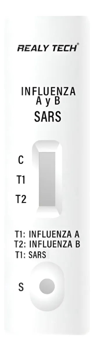 PRUEBAS INFLUENZA A+B / SARS COVID REALY TECH 25 PRUEBAS