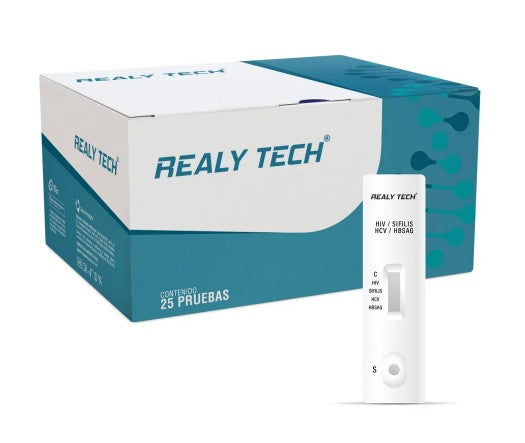 Prueba HIV Sifilis, HCV, HBsAg REALY TECH